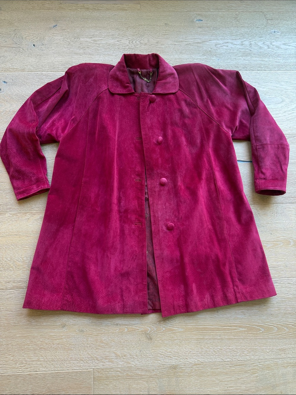 ✨ STUNNING Vintage Italian Suede Coat – Tulipano di Filippo Burgio ✨